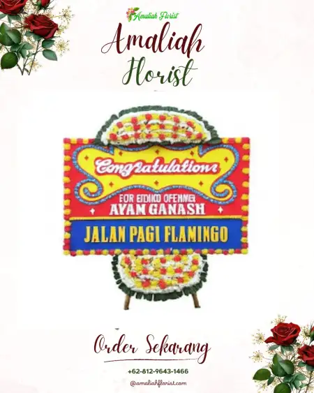 Sewa Papan Bunga Buaran Bambu